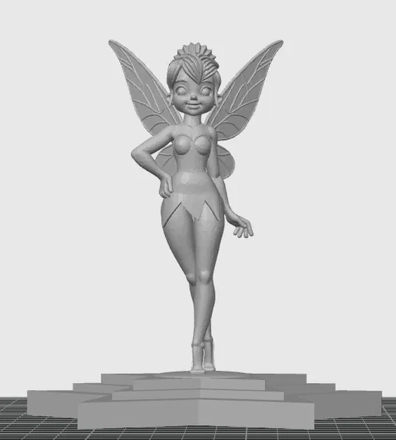 Mô hình Tinker Bell in 3D trên đế ngôi sao dễ thương - Image 3