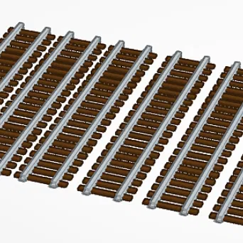 Bộ 6 Đoạn Đường Ray Tàu Hỏa In 3D Đơn Giản, Không Cần Support