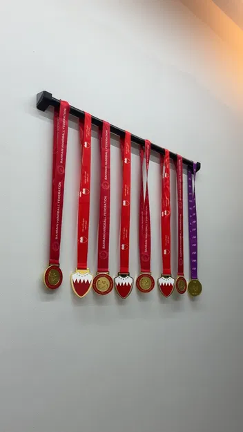 Giá đỡ thanh treo ống 22mm - Giải pháp trưng bày treo tường 3D - Image 1