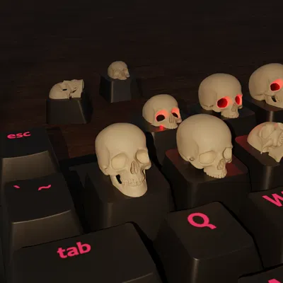 Keycap hình đầu lâu (Skull Keycaps) cho bàn phím cơ