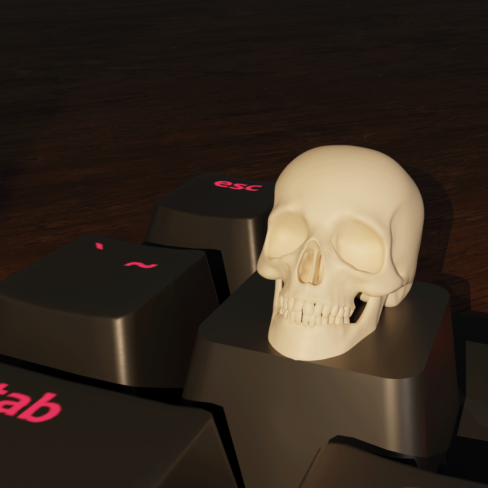 Keycap hình đầu lâu (Skull Keycaps) cho bàn phím cơ