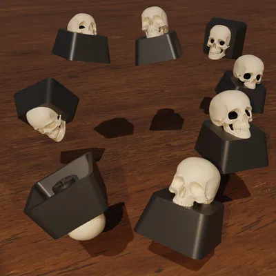 Keycap hình đầu lâu (Skull Keycaps) cho bàn phím cơ