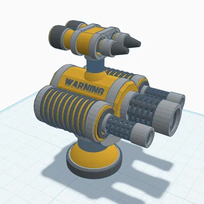 Mô hình súng 3 nòng và tên lửa phong cách TF2 in 3D ấn tượng