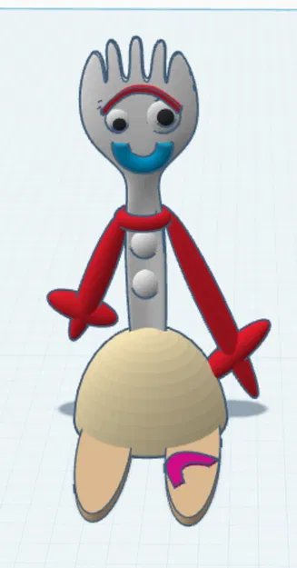 Mô hình đồ chơi Forky độc đáo cho in 3D - Image 1