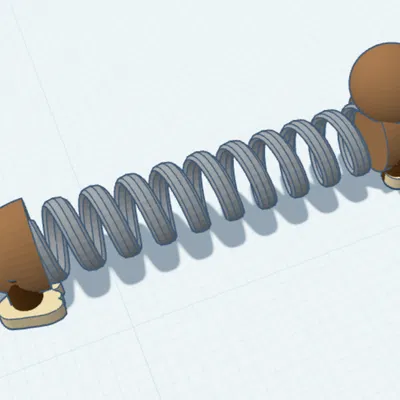 Mô hình chú chó lò xo (Slinky dog) độc đáo cho máy in 3D
