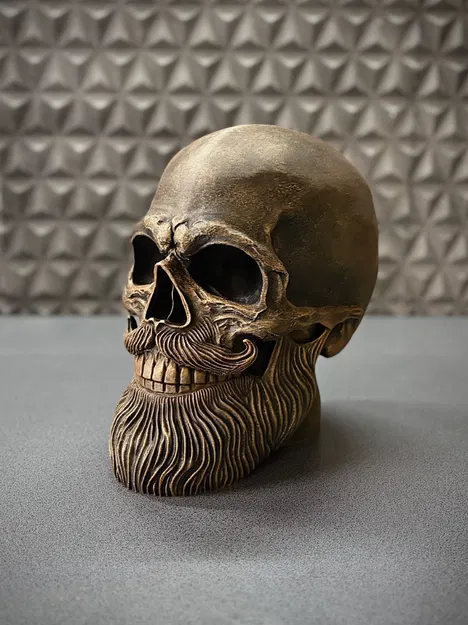 Giá treo tai nghe hình đầu lâu quý ông cực chất - File in 3D - Image 4