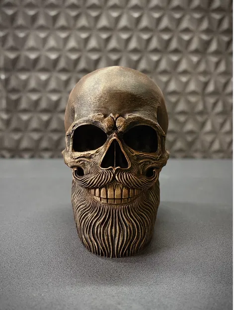 Giá treo tai nghe hình đầu lâu quý ông cực chất - File in 3D - Image 5