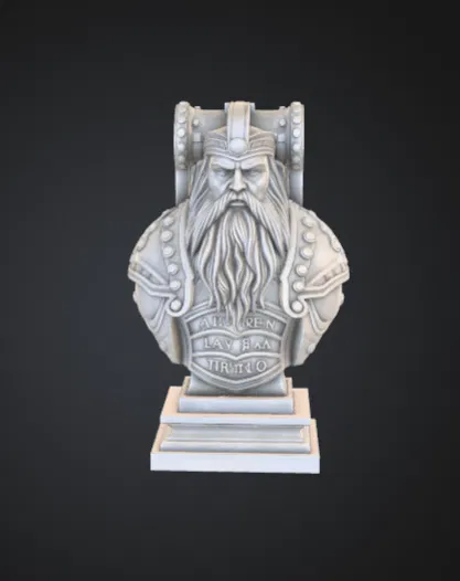 Tượng Bán Thân Chiến Binh Bắc Âu – Mô Hình Trang Trí Hộ Vệ Viking - Image 1