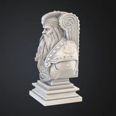 Tượng Bán Thân Chiến Binh Bắc Âu – Mô Hình Trang Trí Hộ Vệ Viking