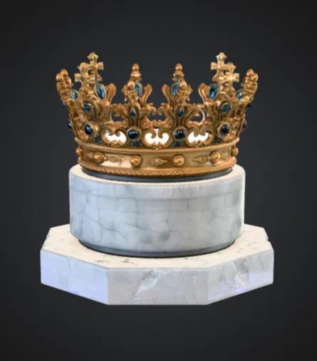 Royal Crown Display – Mô hình Vương miện thời trung cổ tinh xảo - Image 1