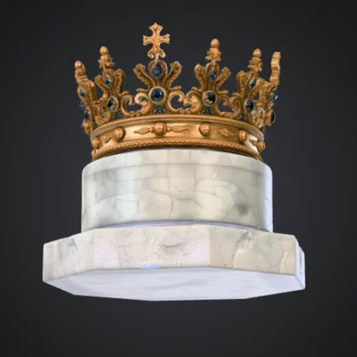 Royal Crown Display – Mô hình Vương miện thời trung cổ tinh xảo