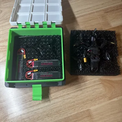 Hộp bảo vệ AlfaRC Cub-AIO 2in FPV kèm đệm TPU