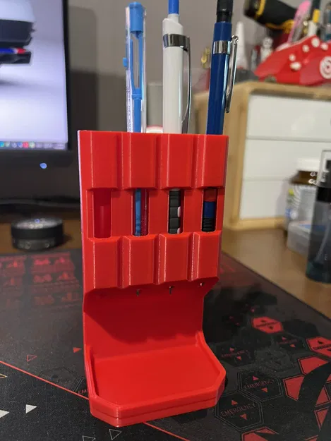 Ống cắm bút để bàn thông minh chống chạm đầu (Phiên bản 3 & 4 ngăn) - Image 2