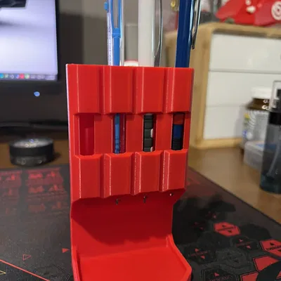 Ống cắm bút để bàn thông minh chống chạm đầu (Phiên bản 3 & 4 ngăn)