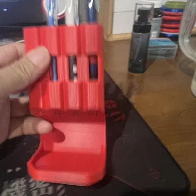 Ống cắm bút để bàn thông minh chống chạm đầu (Phiên bản 3 & 4 ngăn)