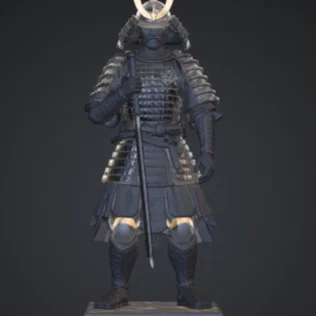 Tượng Võ Sĩ Samurai – Bộ Giáp Nhật Bản Truyền Thống