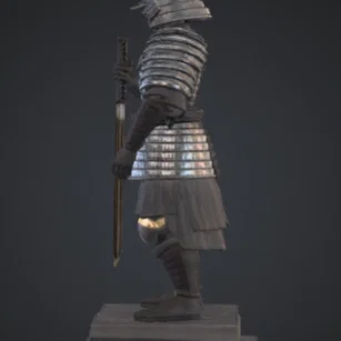 Tượng Võ Sĩ Samurai – Bộ Giáp Nhật Bản Truyền Thống