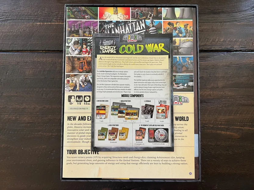 Bộ khay đựng (Insert/Organizer) cho Manhattan Project: Energy Empire và Cold War - Image 3