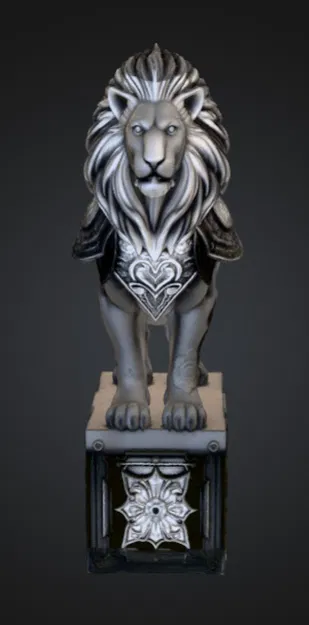 Tượng Sư Tử Hộ Vệ Hoàng Gia - Heraldic Lion - Image 1