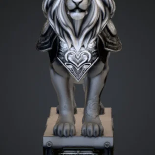 Tượng Sư Tử Hộ Vệ Hoàng Gia - Heraldic Lion