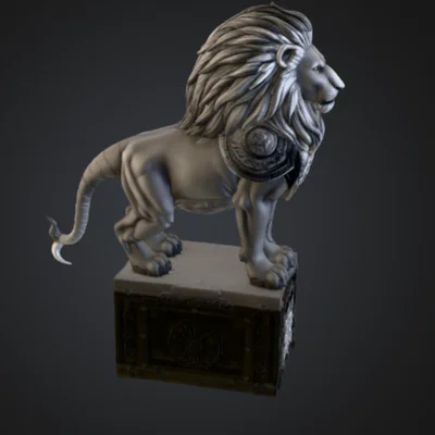 Tượng Sư Tử Hộ Vệ Hoàng Gia - Heraldic Lion