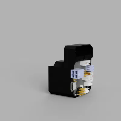 Giá đỡ, nắp và phần mở rộng PCB EBB42 cho 4-Lane Pico MMU - Bản Remix xoay cổng nguồn/USB ra sau