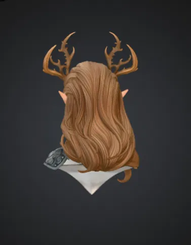 Tượng bán thân Nữ hoàng Elf với Vương miện gạc hươu - Image 3