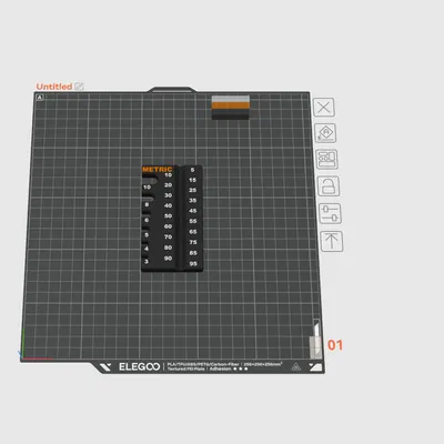 Thước đo bu lông, ốc vít M3-M10 dành cho sửa chữa xe đạp
