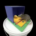 Bẫy Chuột Kiểu Cầu Lật Gắn Nắp Thùng (Walk-the-Plank) - Thumbnail 1