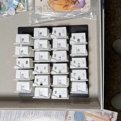 Khay sắp xếp game Santorini (kèm bản mở rộng Golden Fleece)