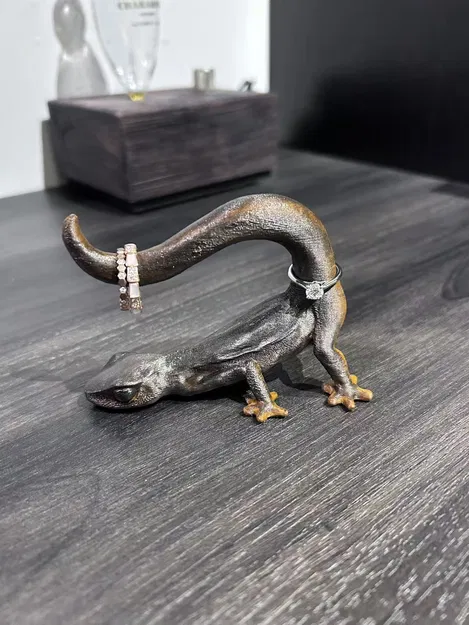 Khay Đựng Nhẫn Hình Tắc Kè Geico - Đồ Trang Trí In 3D Độc Đáo - Image 2