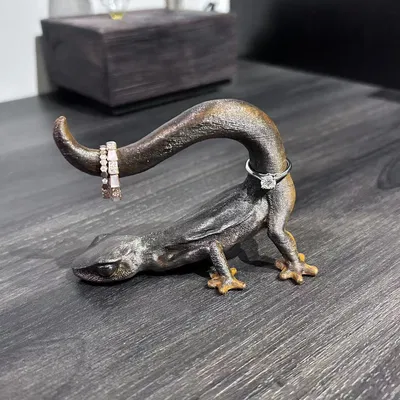 Khay Đựng Nhẫn Hình Tắc Kè Geico - Đồ Trang Trí In 3D Độc Đáo