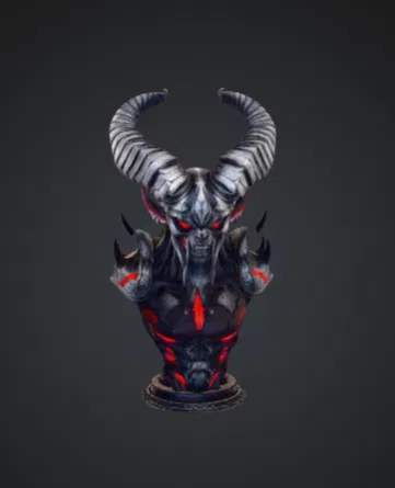 Tượng Bán Thân Lãnh Chúa Quỷ Infernal – Dark Fantasy Hellspawn - Image 1