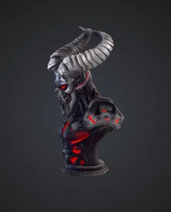 Tượng Bán Thân Lãnh Chúa Quỷ Infernal – Dark Fantasy Hellspawn - Image 2