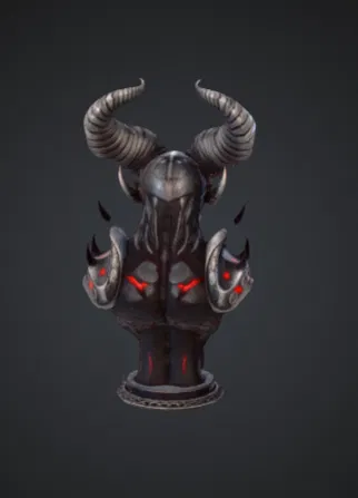 Tượng Bán Thân Lãnh Chúa Quỷ Infernal – Dark Fantasy Hellspawn - Image 3