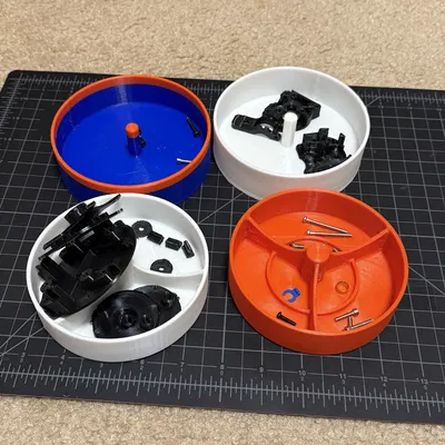 Khay Đựng Linh Kiện Xoay Tròn Thông Minh