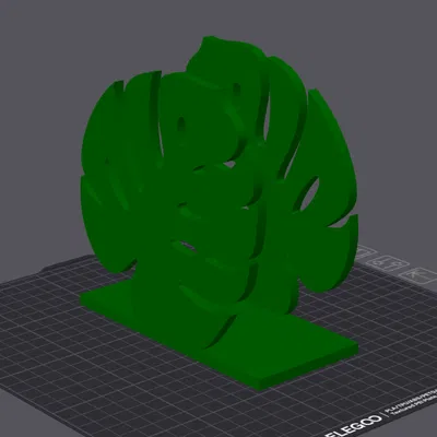 Khay Đựng Khăn Giấy Lá Monstera In 3D Độc Đáo Cho Bàn Ăn