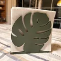 Khay Đựng Khăn Giấy Lá Monstera In 3D Độc Đáo Cho Bàn Ăn - Thumbnail 2