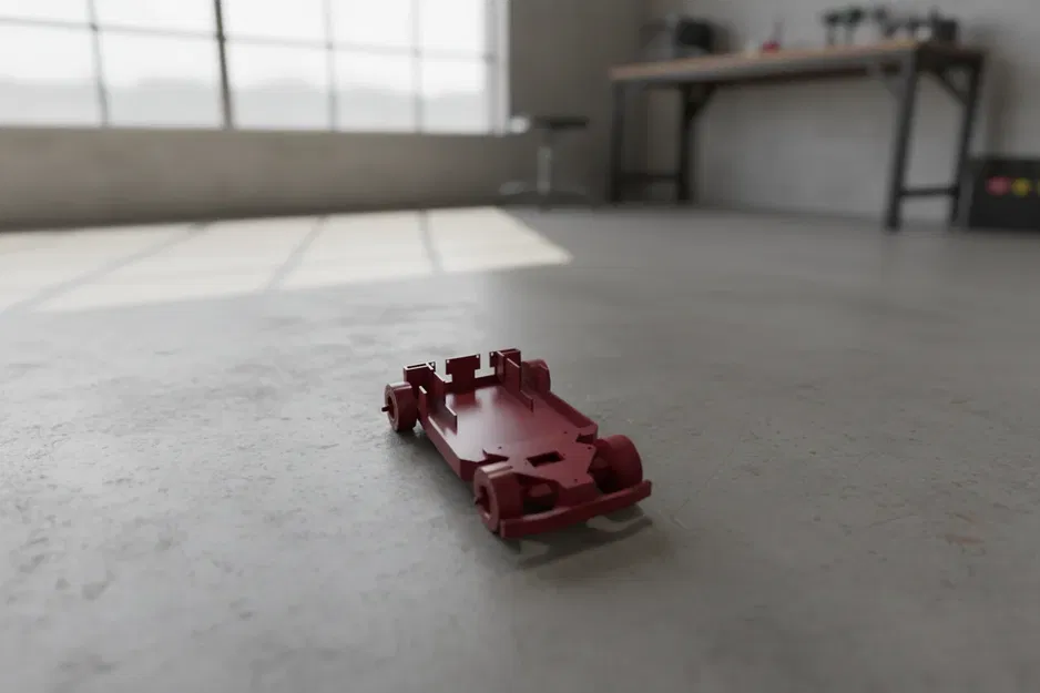 Khung xe RC 3D cho động cơ TT Motor (Phiên bản cơ bản) - Image 1