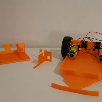 Khung xe RC 3D cho động cơ TT Motor (Phiên bản cơ bản)