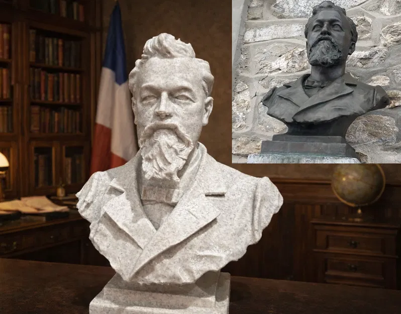 Célestin-Xavier Vaussenat – Bức tượng bán thân - Image 1