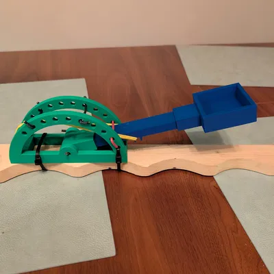 Bộ cánh tay và khay chứa đạn cho máy phóng 3D (Catapult Arm)