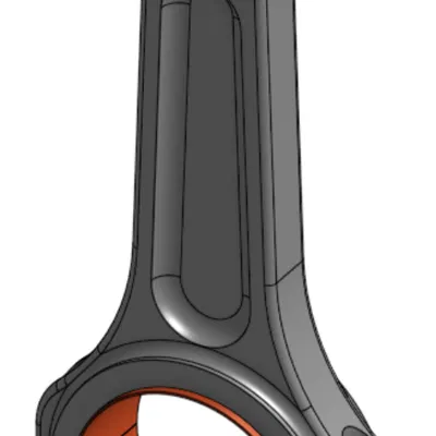 Mô hình 3D tay biên (Industrial Connecting Rod) chuẩn kỹ thuật