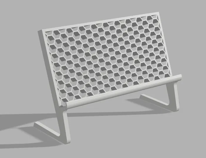 Giá đỡ điện thoại để bàn thiết kế tổ ong đơn giản in 3D - Image 1