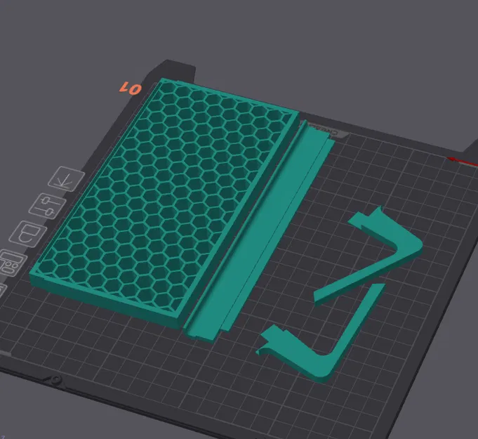 Giá đỡ điện thoại để bàn thiết kế tổ ong đơn giản in 3D - Image 2