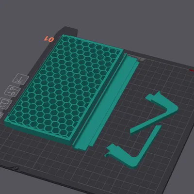 Giá đỡ điện thoại để bàn thiết kế tổ ong đơn giản in 3D