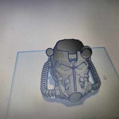 Mô hình giá cắm bút Fallout Power Armor in 3D cực ngầu