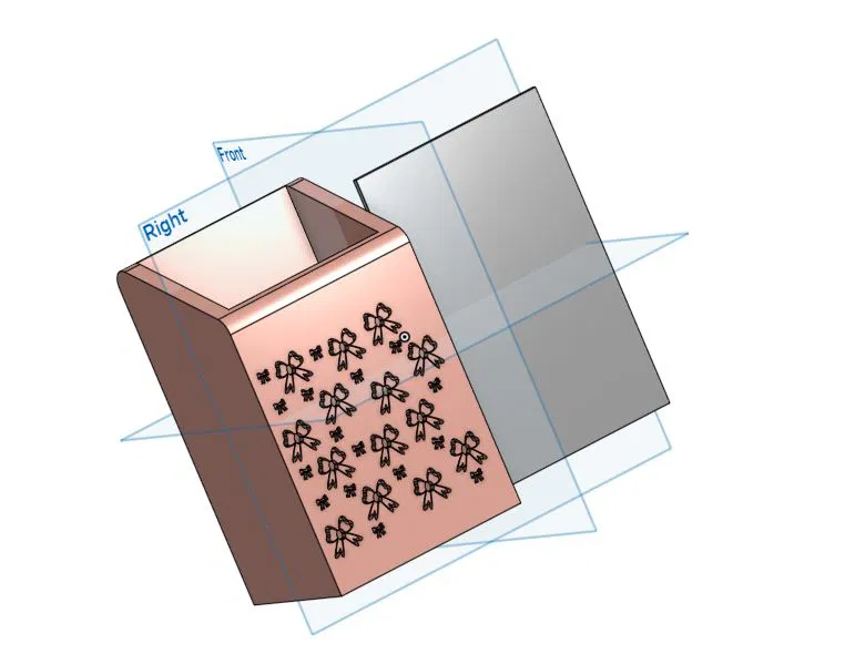 Hộp Đựng Bút Từ Tính Magnetic Board Marker Họa Tiết Nơ Đáng Yêu - Image 1