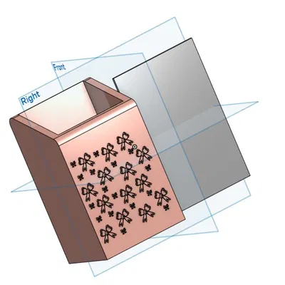 Hộp Đựng Bút Từ Tính Magnetic Board Marker Họa Tiết Nơ Đáng Yêu