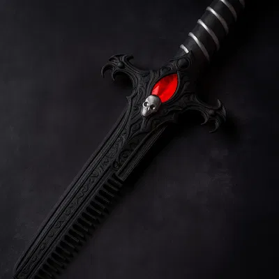 Darkfang – Lược hình kiếm Gothic (dành cho mái tóc nổi loạn và những tâm hồn đen tối)